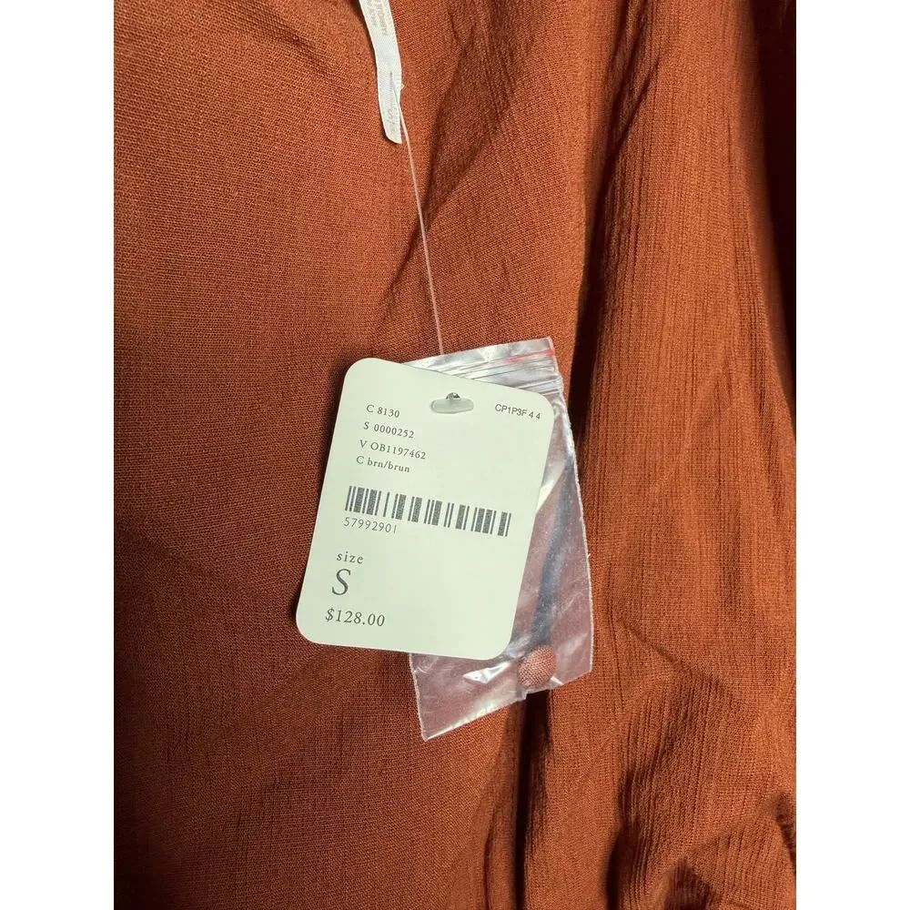 NEW Free People Rough Rider Mini Dress Size Small Brown Short